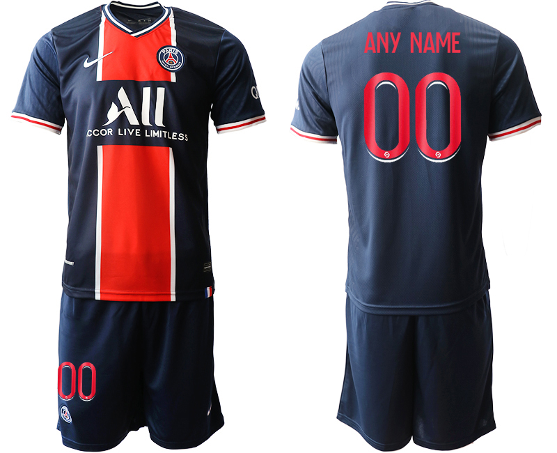 Men 2020-2021 club Paris St German home customized blue Soccer Jerseys1